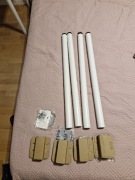 4 nogi IKEA ADILS białe W komplecie wszystkie elementy do montażu do blatu