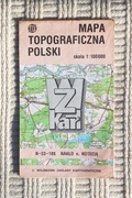 Nakło nad Notecią i okolice - wojskowa mapa topograficzna 1:100 000 w.1991