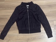 Kurtka bomberka h&m czarna wiosenna jesienna xs/s