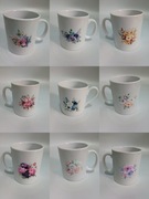 Kubek ceramiczny zdobiony z obu stron 