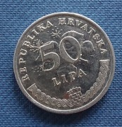 Moneta Chorwacja 50 lip 1993