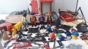 Playmobil Piraci broń łódź hamak tratwa kompas flaga i inne.