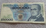 Banknot 100000zł. PRL