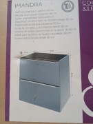 Szafka umywalkowa Imandra kolor połysk niebieski  w komplecie z umywalką