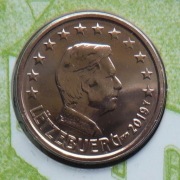 LUKSEMBURG  2019 2 CENTY  "MOST" UNC !!!!!!!!!!