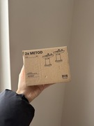 IKEA METOD nogi 8 cm – 2 szt., nowe