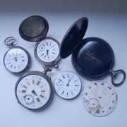 SREBRNE ZEGARKI KIESZONKOWE KOPERTA LONGINES