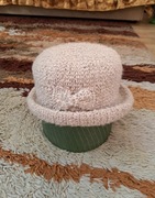 Vintage damski kapelusz buckle czapka nakrycie głowy Atalia bis polska PRL