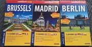 Berlin, Bruksela, Madryt. 3 Mapy laminowane. 