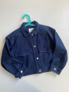 Granatowa katana jeansowa Zara oversize 134 cm