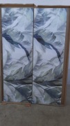 Dekor Forli Leaves Green Inserto Satin Rectified 58X89 Kpl. 2 Szt. Opoczno