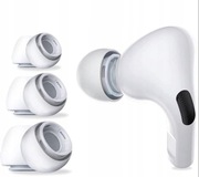 BIAŁE GUMKI NAKŁADKI DOUSZNE do AIRPODS PRO S M L