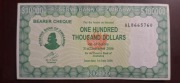 BANKNOT ZIMBABWE 100 000 DOLLARS 2006 ROK RZADKI