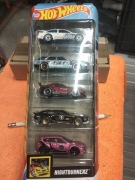 Hot wheels nightburnerz  5 pak nowy zestaw autek resortów 