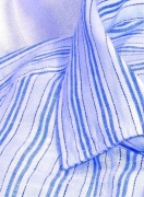 Massimo Dutti lniana koszula XXL Napoli style Belgian Linen biała niebieska