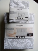 Pościel 5 elementów SMUKEE 220/200cm komplet pościeli bawełna 100% liście 