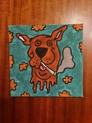 Obrazek ręcznie malowany Scooby-Doo 