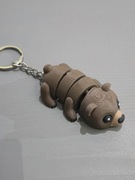 Brelok Niedźwiedź gryzzly 3D – fidget, gadżet do kluczy / plecaka