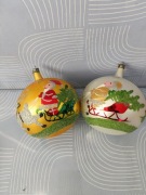 Bombki choinkowe prl mikołajki 2 k1 