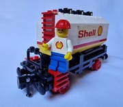 LEGO 7735 wagon cysterna Shell, unikat (pociąg, train) + minifigurka