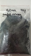 Brokat grafit ciemny do ozdób,farb,lakierów 0,2mm