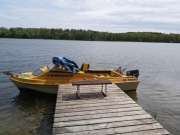 Łódź Shetland Sheltie 537 + Silnik Evinrude 40hp + Przyczepa podłodziowa