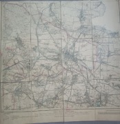 Zabytkowa mapa topograficzna miasto Bytom (Beuthen) 1926 rok.