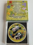 Srebrna Moneta Chińska Panda 2022, 4 Season Spring - Cert nr 108