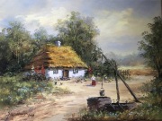 Obraz olejny-pejzaż J .Fijałkowski