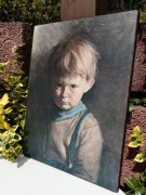 Obraz płaczący chłopiec. Giovanni Bragolin.