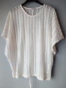 Orsay Ażurowa kamizelka écru - wdzianko rozm. 36