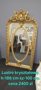 Kryształowe lustro zlote