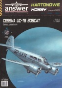 Model kartonowy samolotu CESSNA UC-78 BOBCAT