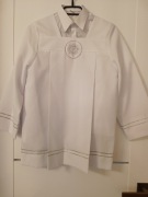 Zestaw komunijny dla chłopca - alba/komża + koszula r. 146/152