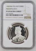 500 zł 1985 Przemysław II NGC PF69