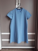 Krótka niebieska sukienka trapezowa w literę A babyblue S/M Selfieroom