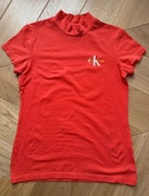 Pomarańczowa Calvin Klein Jeans koszulka bluzka Orange kids