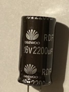 Kondensator 2200uf 16v 105°C 12,5x25mm p5mm low Z
