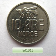 Norwegia - 1972 - 10 ore