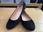 Baleriny BALDACCINI - 1472500 czarny zamsz rozm. 37