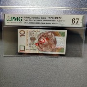 10 ZŁOTYCH 1994 WZÓR PMG 67 EPQ 