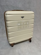 Flight Knight Lekka 4-kołowa walizka kabinowa z tworzywa ABS, twarde etui