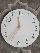 Zegar ścienny Plumeet cichy kwarcowy biały 30 cm