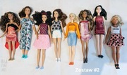 Zestaw 8 pięknych lalek Barbie, unikaty, Fashionistas, jak nowe #2