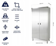 Szafa metalowa Nierdzewna 100x50x200H cm Producent