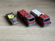 Matchbox Lesney Husky straż pożarna 3 sztuki modele samochodów