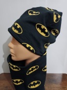 Zestaw chłopięcy zimowy czapka + komin rozm.50-52