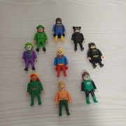 9 figurek Kinder Niespodzianka Jajko DC  Superbohaterowie Playmobil