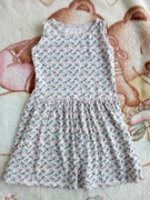 Sukienka 104 w kwiatki liście krój jak H&M jak nowa