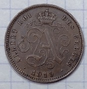 #2579 Belgia 2 centymy 1919 DES 